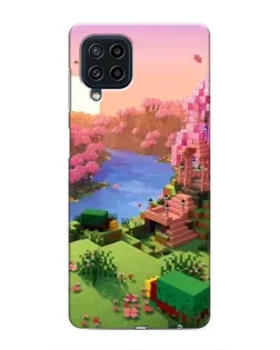 Чохол для Samsung Galaxy M22 з картинкою «Рожеве дерево Minecraft»