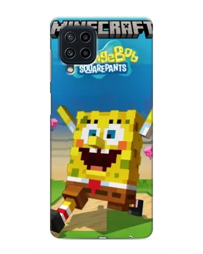 Чехол для Samsung Galaxy M22 с картинкой «Губка Боб Minecraft» Чехол для Samsung Galaxy M22 с картинкой «Губка Боб Minecraft»