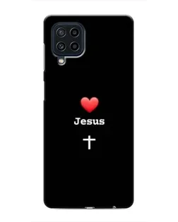 Чохол для Samsung Galaxy M22 з картинкою «Серце - Jesus» Чохол для Samsung Galaxy M22 з картинкою «Серце - Jesus»