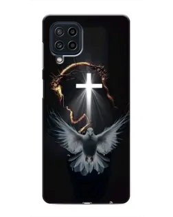 Чехол для Samsung Galaxy M22 с картинкой «Голубь и Свет»