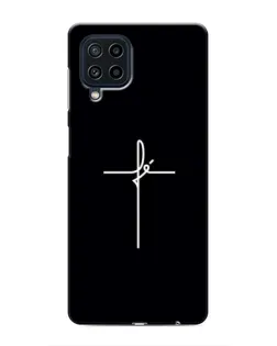 Чехол для Samsung Galaxy M22 с картинкой «Тонкий крест»