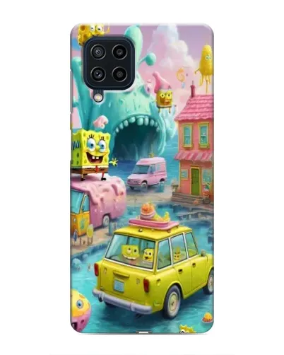 Чехол для Samsung Galaxy M22 с картинкой «Монстр-трак приключения»