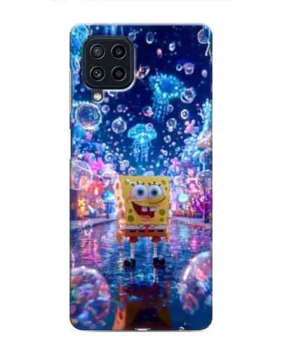 Чехол для Samsung Galaxy M22 с картинкой «Неоновый океан»