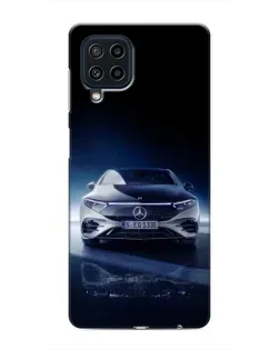 Чехол для Samsung Galaxy M22 с картинкой «Ночной Mercedes EQ»