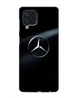 Чехол для Samsung Galaxy M22 с картинкой «Mercedes на металле»