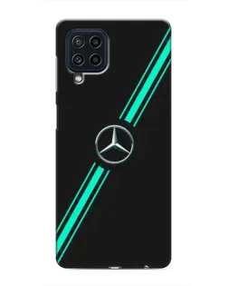 Чехол для Samsung Galaxy M22 с картинкой «Спортивные линии Mercedes»