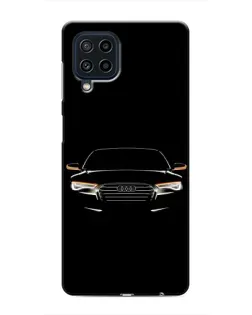 Чехол для Samsung Galaxy M22 с картинкой «Audi — ночной контур»