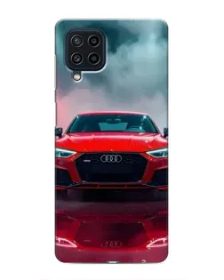 Чехол для Samsung Galaxy M22 с картинкой «Audi RS — красный стиль»