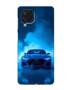 Чехол для Samsung Galaxy M22 с картинкой «Audi — голубая энергия»