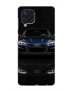 Чехол для Samsung Galaxy M22 с картинкой «Audi — ночное отражение»