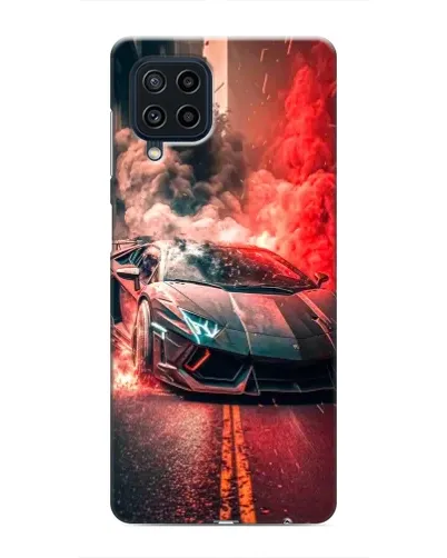 Чехол для Samsung Galaxy M22 с картинкой «Lamborghini красный дым» Чехол для Samsung Galaxy M22 с картинкой «Lamborghini красный дым»
