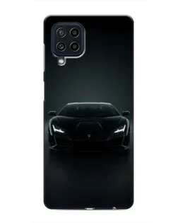 Чехол для Samsung Galaxy M22 с картинкой «Черный Lamborghini Aventador»