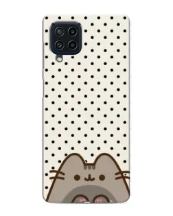 Чехол для Samsung Galaxy M22 с картинкой «Пушин в горошек»
