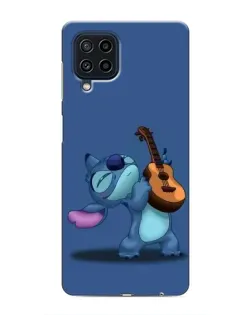 Чехол для Samsung Galaxy M22 с картинкой «Стич с укулеле»