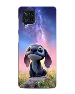 Чехол для Samsung Galaxy M22 с картинкой «Стич на рассвете»