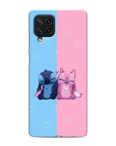 Чехол для Samsung Galaxy M22 с картинкой «Stitch и Angel Love» Чехол для Samsung Galaxy M22 с картинкой «Stitch и Angel Love»
