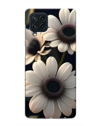 Чехол для Samsung Galaxy M22 с картинкой «Белые маргаритки макро»