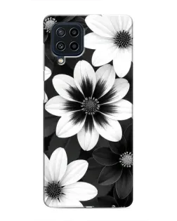 Чехол для Samsung Galaxy M22 с картинкой «Монохромные астры» Чехол для Samsung Galaxy M22 с картинкой «Монохромные астры»