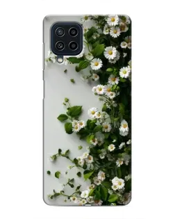 Чехол для Samsung Galaxy M22 с картинкой «Ветка мелких белых цветов» Чехол для Samsung Galaxy M22 с картинкой «Ветка мелких белых цветов»