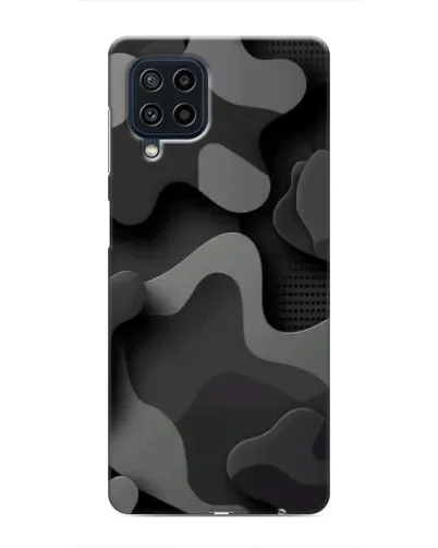 Чехол для Samsung Galaxy M22 с картинкой «Темный абстрактный камуфляж»