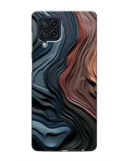 Чехол для Samsung Galaxy M22 с картинкой «Цветные волны каньона»