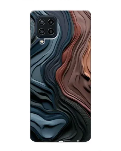 Чехол для Samsung Galaxy M22 с картинкой «Цветные волны каньона»