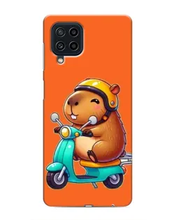 Чехол для Samsung Galaxy M22 с картинкой «Капибара на скутере» Чехол для Samsung Galaxy M22 с картинкой «Капибара на скутере»