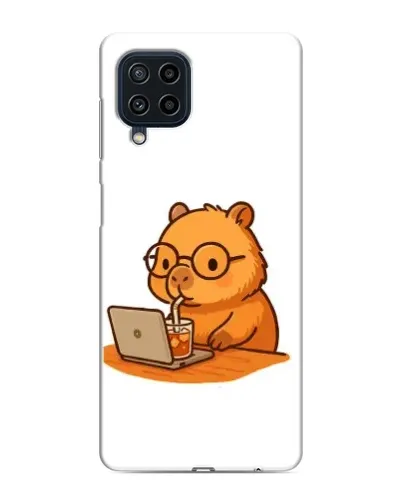 Чехол для Samsung Galaxy M22 с картинкой «Капибара с ноутбуком» Чехол для Samsung Galaxy M22 с картинкой «Капибара с ноутбуком»