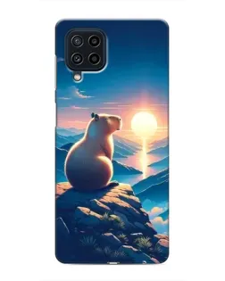 Чехол для Samsung Galaxy M22 с картинкой «Закат солнца с капибарой» Чехол для Samsung Galaxy M22 с картинкой «Закат солнца с капибарой»