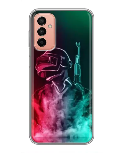 Чехол для Samsung Galaxy M23 (5G) с картинкой «PUBG — огненный воин»