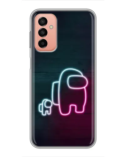 Чехол для Samsung Galaxy M23 (5G) с картинкой «Among Us неон-арт»