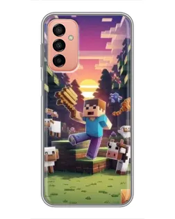 Чехол для Samsung Galaxy M23 (5G) с картинкой «Стив на ферме» Чехол для Samsung Galaxy M23 (5G) с картинкой «Стив на ферме»