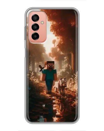 Чехол для Samsung Galaxy M23 (5G) с картинкой «Стив в лесу»
