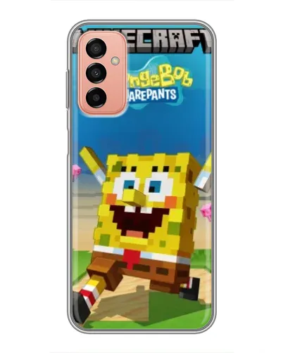 Чехол для Samsung Galaxy M23 (5G) с картинкой «Губка Боб Minecraft» Чехол для Samsung Galaxy M23 (5G) с картинкой «Губка Боб Minecraft»