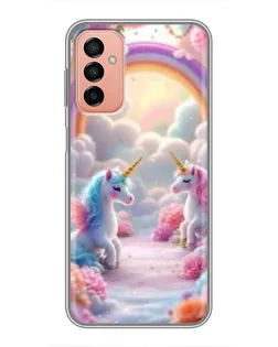 Чехол для Samsung Galaxy M23 (5G) с картинкой «Радуга и единороги» Чехол для Samsung Galaxy M23 (5G) с картинкой «Радуга и единороги»