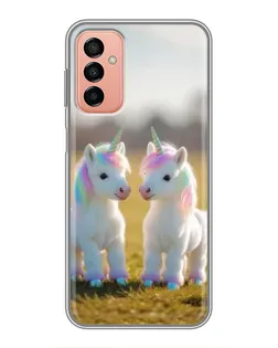 Чехол для Samsung Galaxy M23 (5G) с картинкой «Пара единорогов»