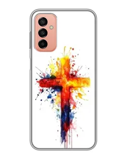 Чехол для Samsung Galaxy M23 (5G) с картинкой «Акварельный крест»