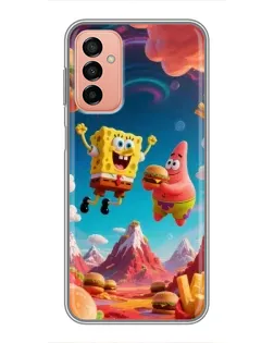 Чехол для Samsung Galaxy M23 (5G) с картинкой «Космический фастфуд»