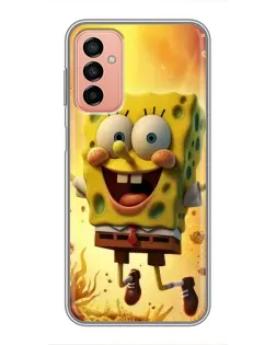 Чехол для Samsung Galaxy M23 (5G) с картинкой «Губка Боб прыгает»