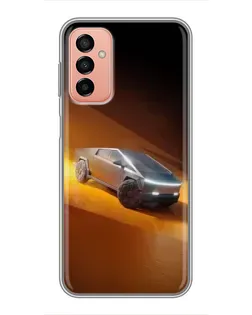 Чехол для Samsung Galaxy M23 (5G) с картинкой «Cybertruck в пустыне»