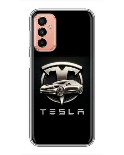 Чехол для Samsung Galaxy M23 (5G) с картинкой «Tesla — серебристое авто» Чехол для Samsung Galaxy M23 (5G) с картинкой «Tesla — серебристое авто»