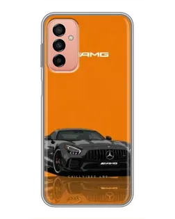 Чехол для Samsung Galaxy M23 (5G) с картинкой «Оранжевый Mercedes AMG»