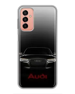 Чехол для Samsung Galaxy M23 (5G) с картинкой «Audi — градиентный контур» Чехол для Samsung Galaxy M23 (5G) с картинкой «Audi — градиентный контур»