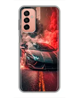 Чехол для Samsung Galaxy M23 (5G) с картинкой «Lamborghini красный дым»