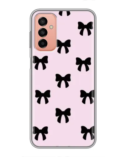 Чехол для Samsung Galaxy M23 (5G) с картинкой «Черные банты Coquette»