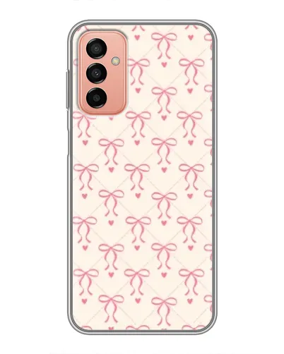 Чехол для Samsung Galaxy M23 (5G) с картинкой «Розовые бантики Coquette»
