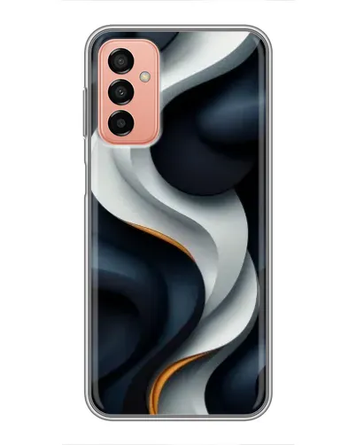 Чехол для Samsung Galaxy M23 (5G) с картинкой «Объемные черно-белые ленты» Чехол для Samsung Galaxy M23 (5G) с картинкой «Объемные черно-белые ленты»