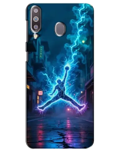 Чохол для Samsung Galaxy M30 (M305) з картинкою «Jordan Gold Jumpman»