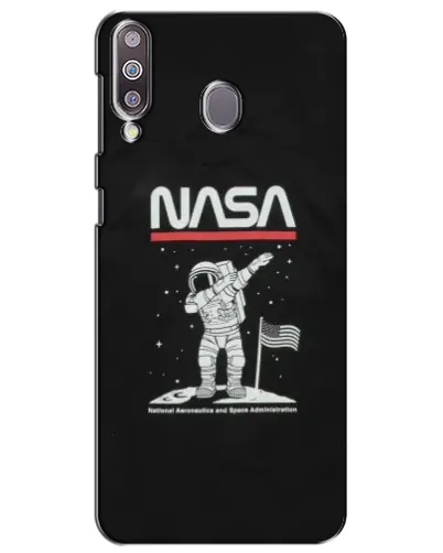Чохол для Samsung Galaxy M30 (M305) з картинкою «NASA — крокуємо по Місяцю»