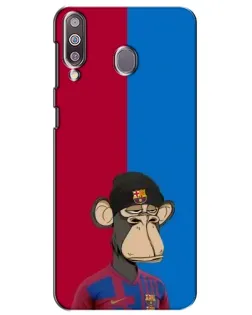 Чохол для Samsung Galaxy M30 (M305) з картинкою «Bored Ape — фанат Барси»